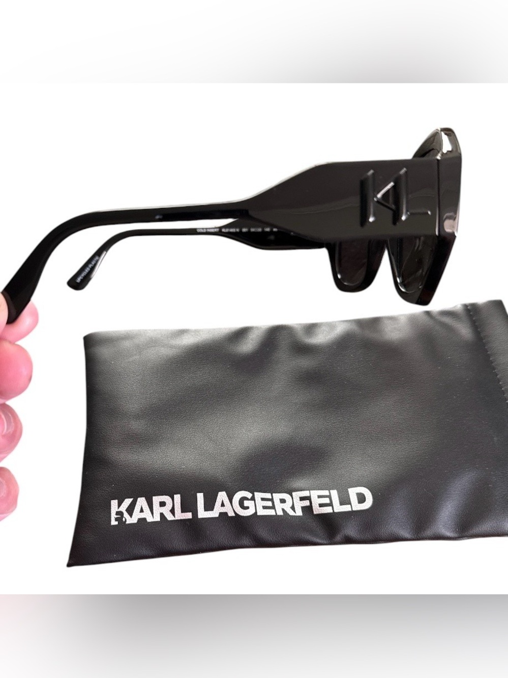🆕 Karl Lagerfeld Black Sunglasses - Picture 3 of 5